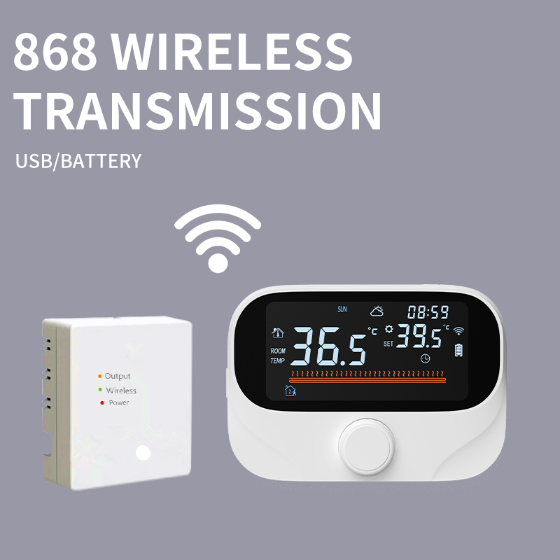 ℃/℉切替可能なTuya Wi‑Fi対応スマートサーモスタット